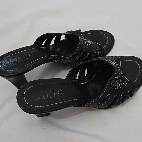 Y2k franco sarto Leathet mules 9 - Picture 2 of 8